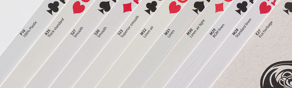 playing card cardstock options