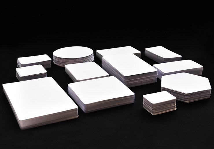 Blank Business Cards In Plain White