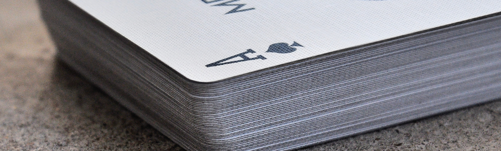 M31 casino quality card stock with black core (linen finish)