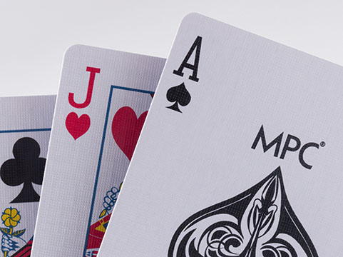 M28 casino quality card stock with black core (linen finish)
