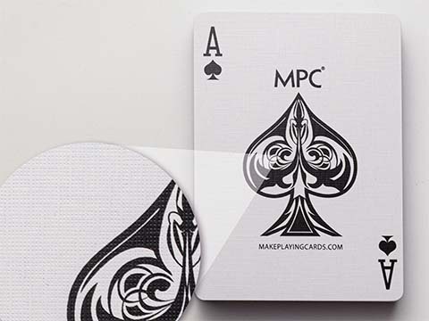 M27 Soft Linen card stock with blue core (linen finish)