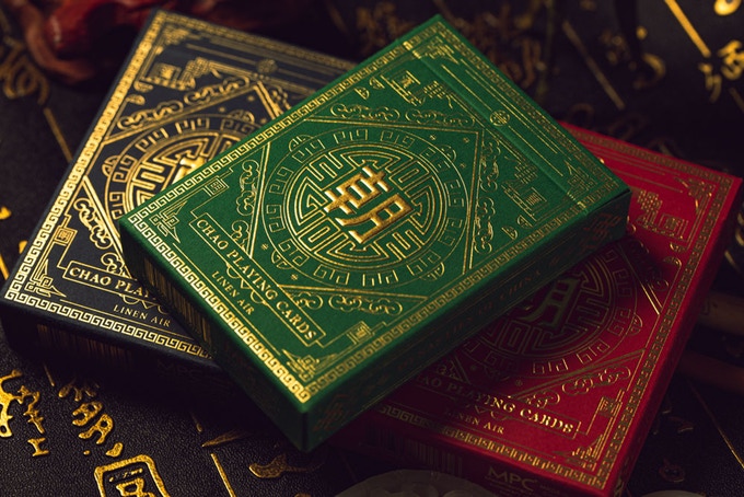 Green Chao Playing Cards by MPC Poker Spielkarten Cardistry 