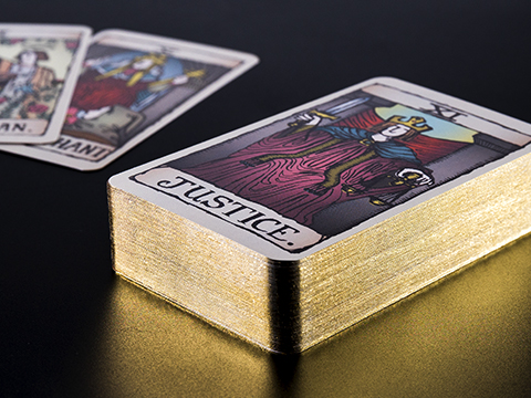 Gold Gilded Tarot Cards