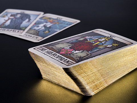 Gold Gilded Tarot Cards