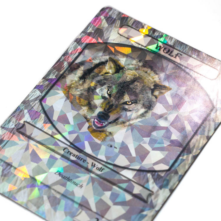 Holographic Silver Foil Shards