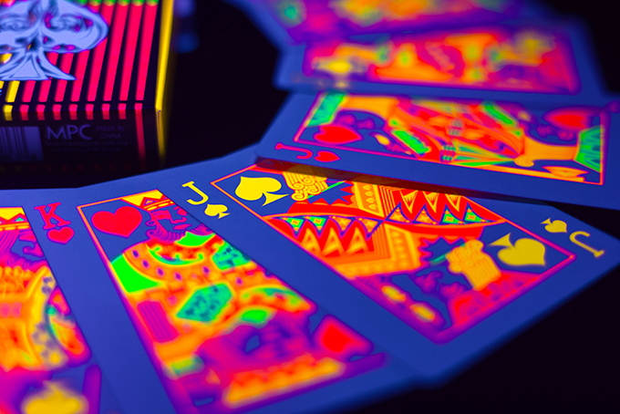 Fluorescent Quad Playing Cards