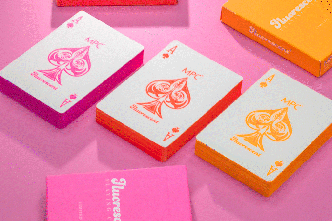 Fluorescent Squared Playing Cards