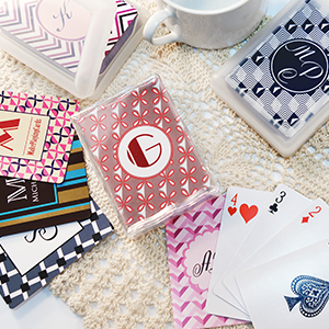 Monogrammed Playing Cards