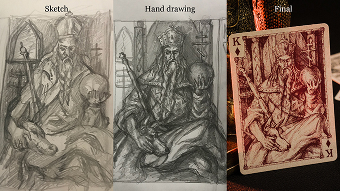 from sketch to final