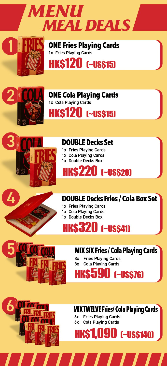 Fries & Cola Scented Playing Cards