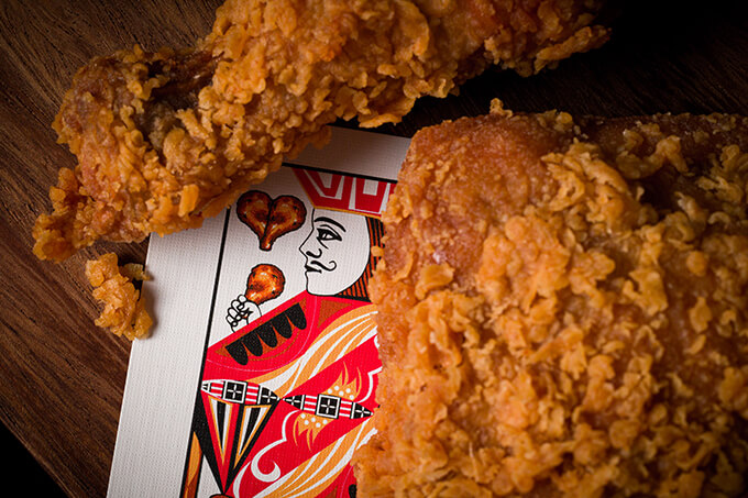 Fried Chicken Scented Playing Cards