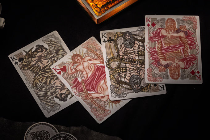 GODS Gilded Playing Cards Red/Black editions