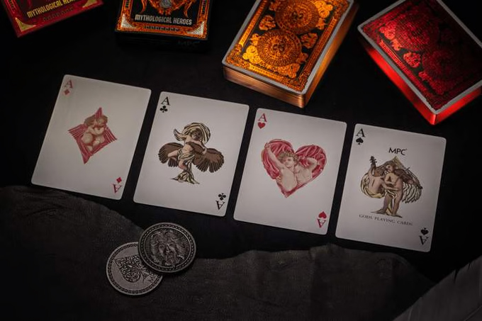 GODS Gilded Playing Cards Red/Black editions