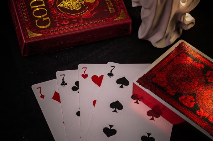 GODS Gilded Playing Cards Red/Black editions