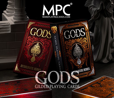 GODS Gilded Playing Cards Red/Black editions